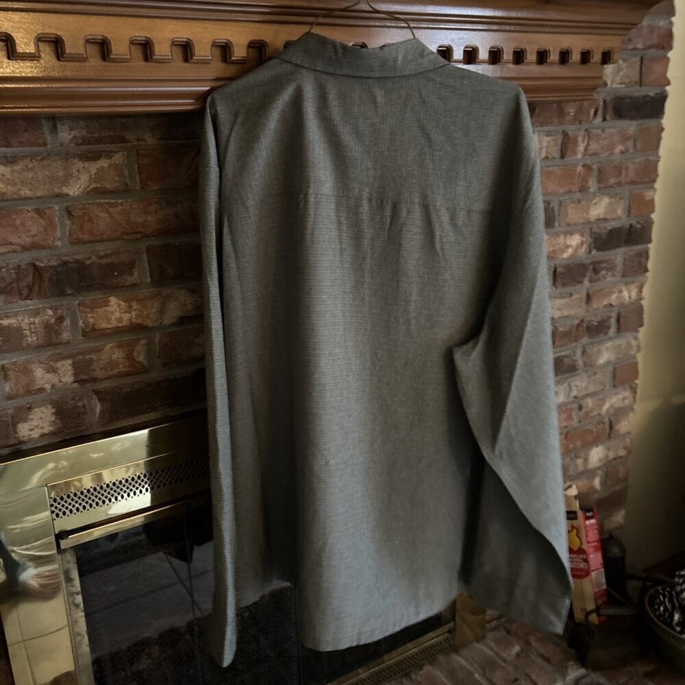 Lake & Trail Long Sleeve Hiking Shirt Size 3XL Gray Fishing Shirt - Picture 2 of 6